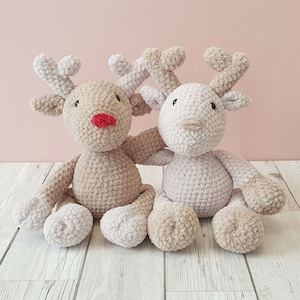 Crochet reindeer amigurumi pattern, pdf download