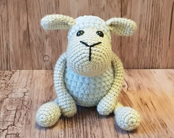 Crochet sheep plush soft toy