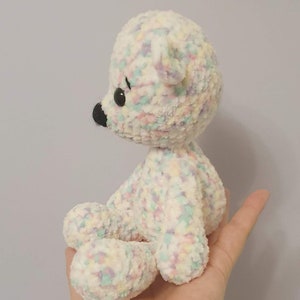 Crochet bear plush soft toy image 5