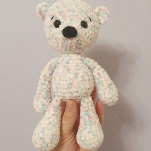 Crochet bear plush soft toy image 6