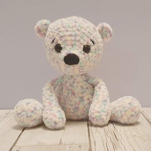 Crochet bear plush soft toy image 4