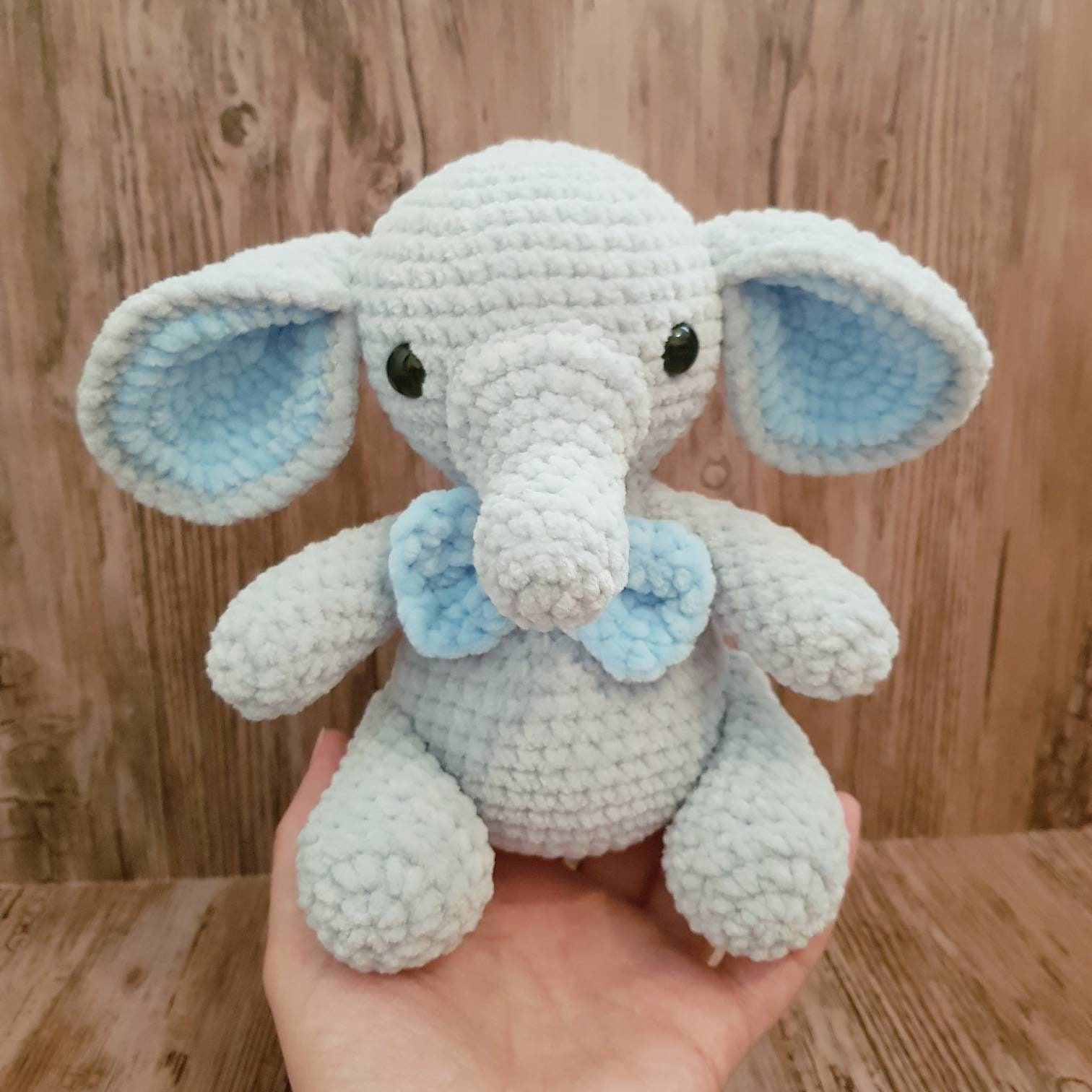 Crochet Elephant Plush Soft Toy | Etsy UK
