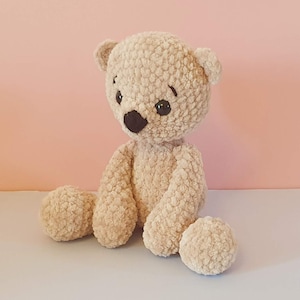 Crochet bear plush soft toy image 8