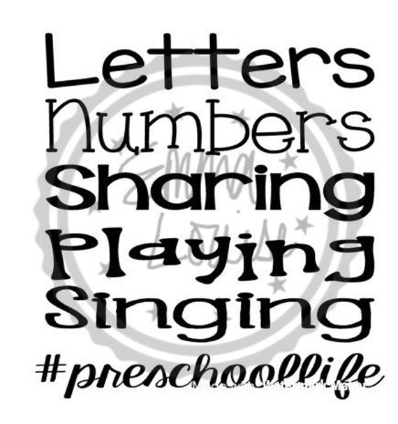 Download Preschool Life Svg Jpg Etsy