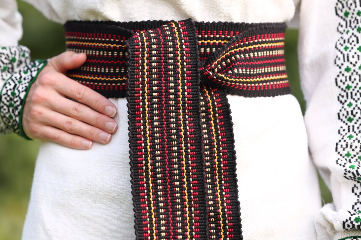 Bohemian Vintage Handwoven Embroidered Textile Sash / Belt
3.25”x85” Mexican Floral Belt.Embroidered Belt, Mexican Sash Belt  main image 4