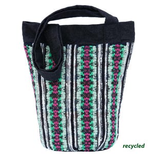Black handbags for women, Boho recycled yarn woven bag, Woman shoulder bag, Handmade tote bag, Crossbody purse, Textile shoulder bag, Hippie