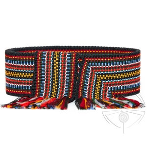 Woven belt, Black woven man sashes, High quality ribbon for women, Handmade krajka, Ethnic handwoven krayka, Boho belt for embroidered dress