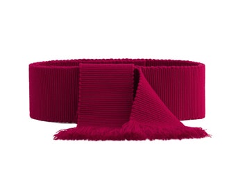 Dark red sash Ukrainian woven belt Ethnic handwoven belt Embroidered sash Traditional straps Dark red belt Handmade sash Long ribbon