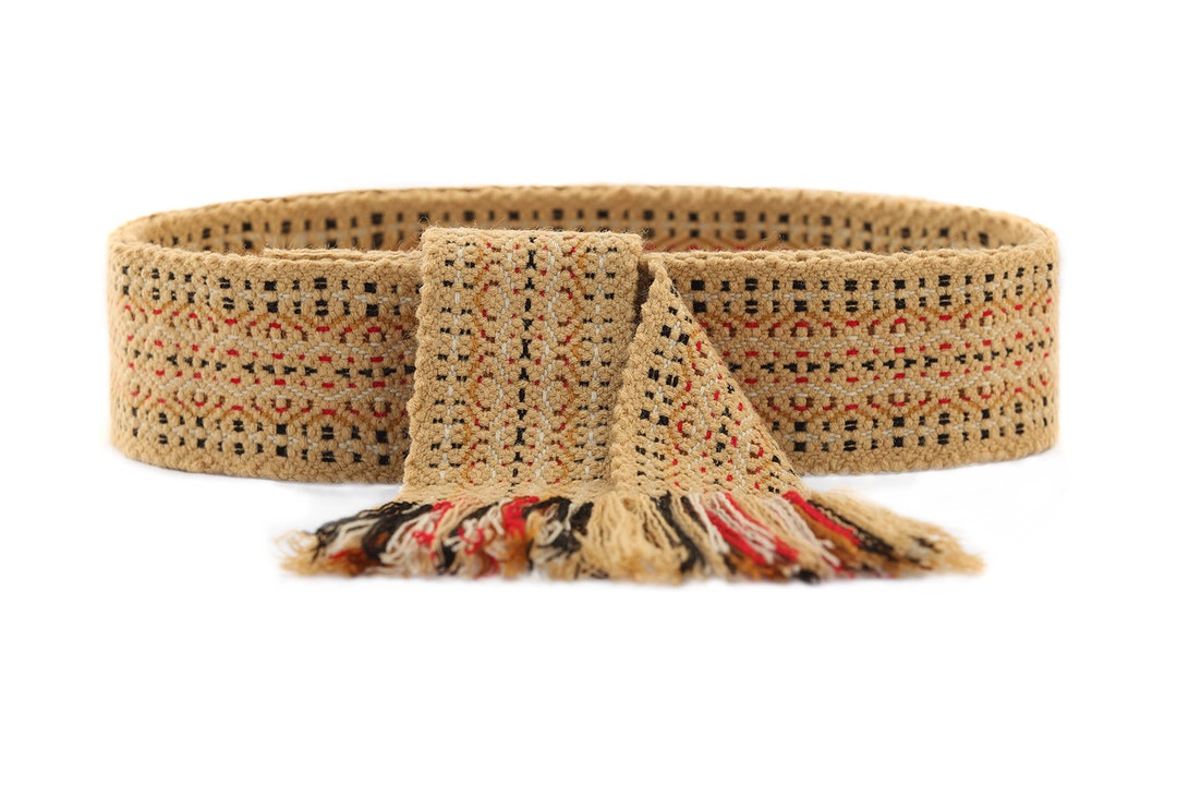 Beige Woven Belt Hand Woven Long Strap for Men Ethnic - Etsy