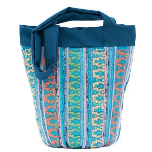 Woman shoulder bag, Boho woven bag, Handmade yarn tote bag, Crossbody purse, Ocean waves textile shoulder bag, Handbags for women, Hippie