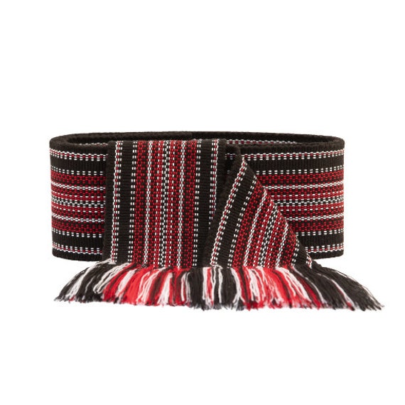 Isabel Marant Étoile Red and Black Woven Belt Belt Isabel Marant Multicolour size 95 cm in Cotton - 45723721 main image 3