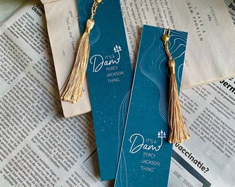 percy jackson bookmark etsy