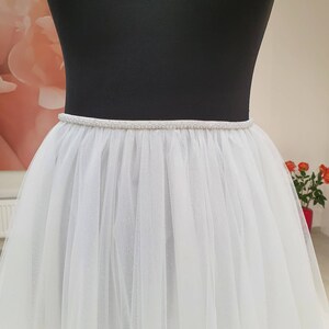 overskirt detachable tulle