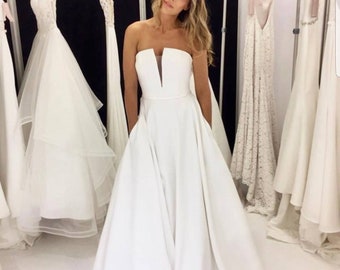 simple plain gown
