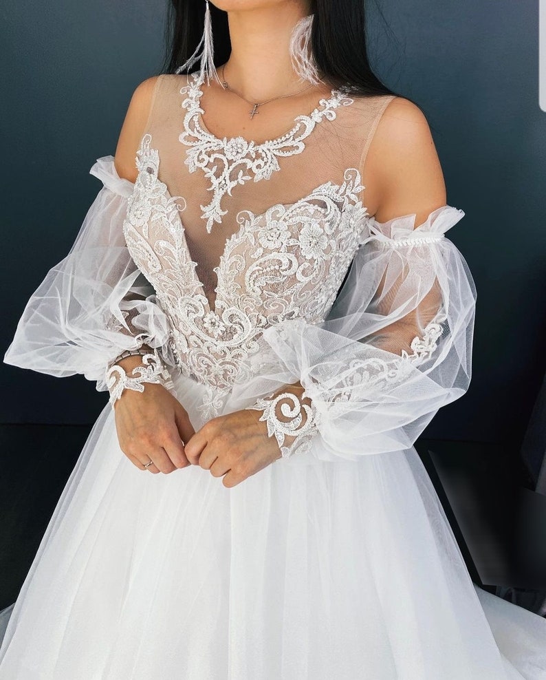 Removable Bicep Bridal Sleeves Bicep Wedding Sleeves Etsy