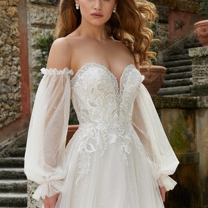 Removable Bridal Sleeves, Bicep Wedding Sleeves Detachable, Detachable ...