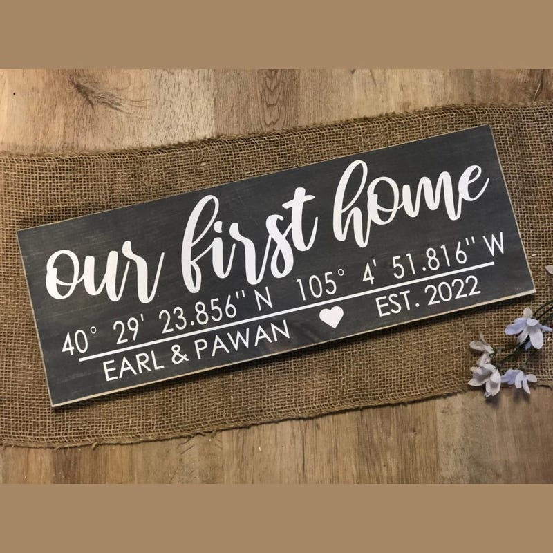 Home Established Sign - Etsy