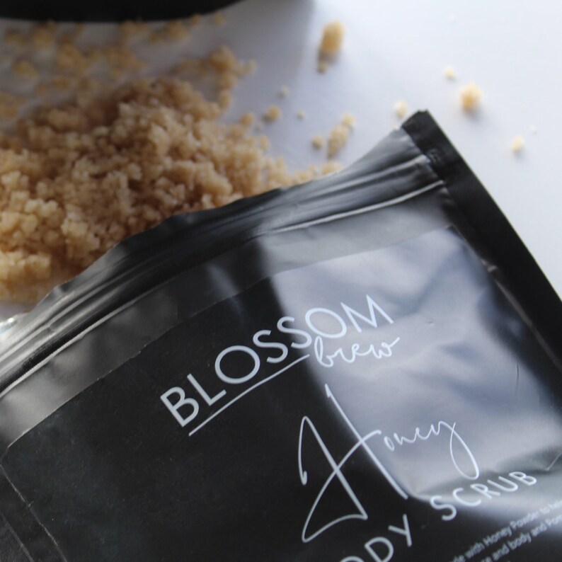 Brown Sugar & Honey Body Scrub, Body Scrub, Sugar Scrub, Body Polish, Exfoliating Scrub image 3