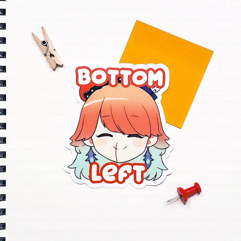 Hololive Takanashi Kiara Bottom Left 3 Die Cut Vinyl Sticker