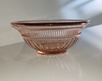 Anchor Hocking Pink depression glass 6 1/2&quot; Bowl