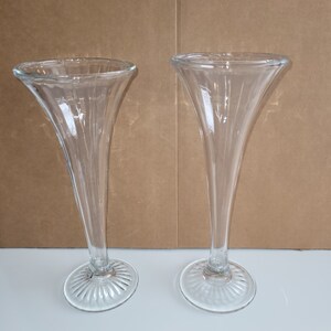 Vintage clear shelf risers