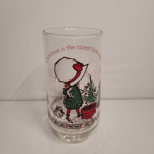 Coca-cola Holly Hobbie Christmas glass by American Greetings