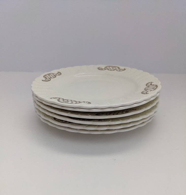 Vintage 1868 Thompson's Old Liverpool Ware Set of 4 Dessert