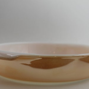 Fire King Peach Luster 9 Inch Baking Dish/Casserole Dish