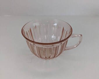 Pale Pink Depression Glass Teacup