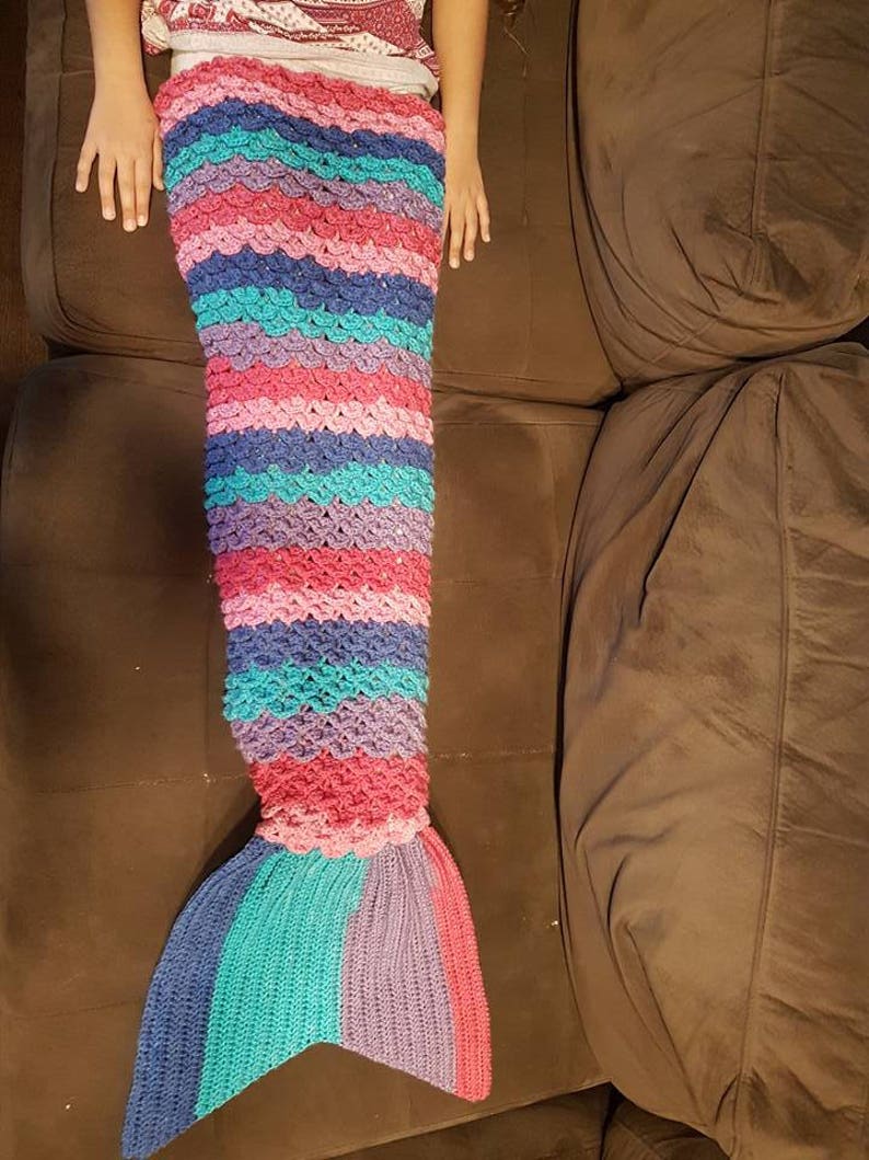 Mermaid Tail Blanket Pattern Etsy