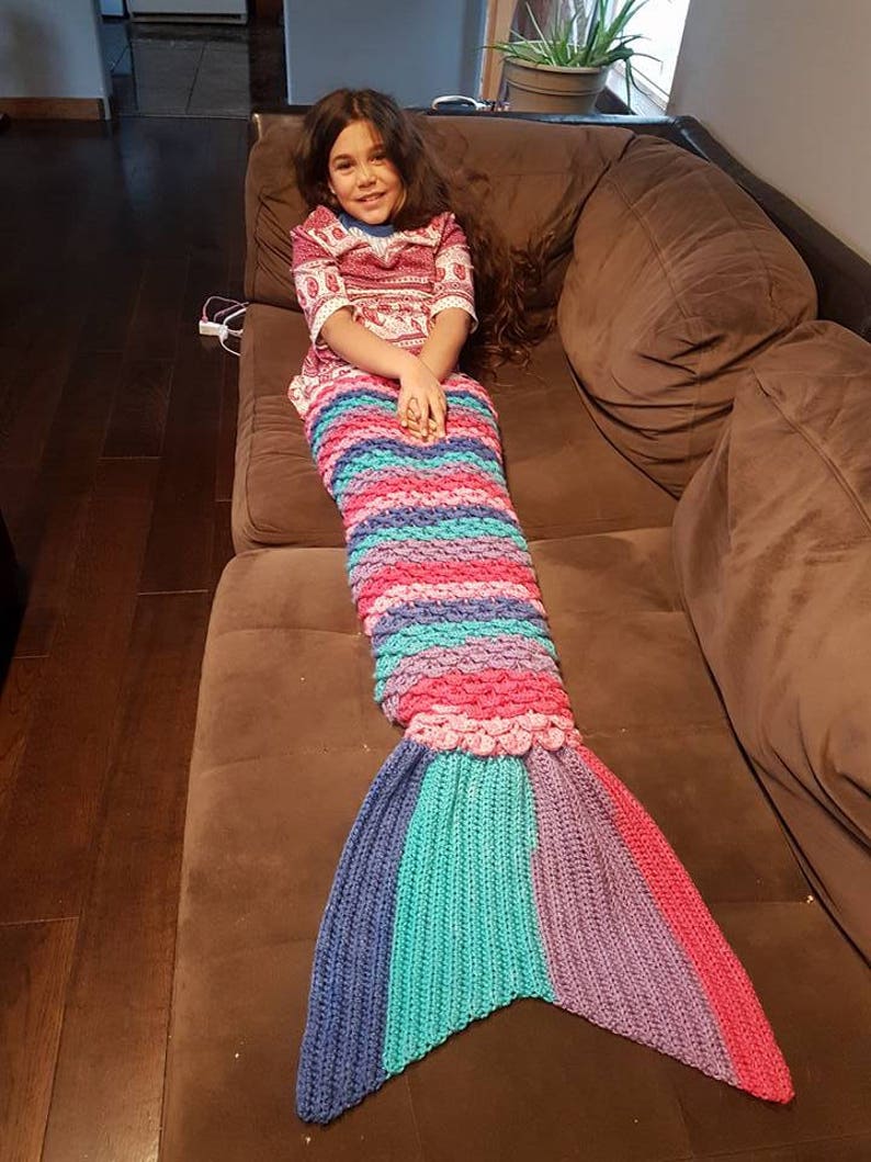 Mermaid Tail Blanket Pattern Etsy