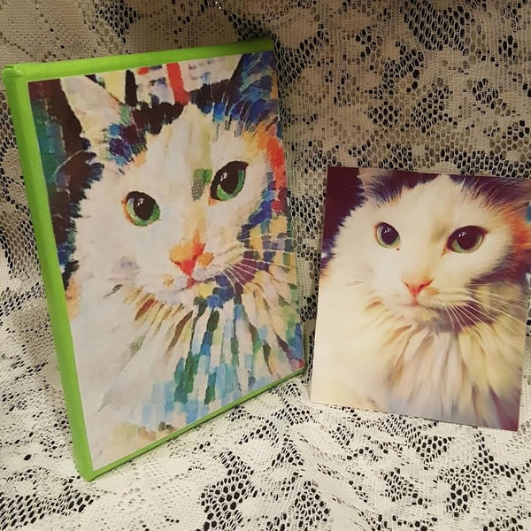 PET PORTRAITS (5 x 7) Special Effects on Canvas!