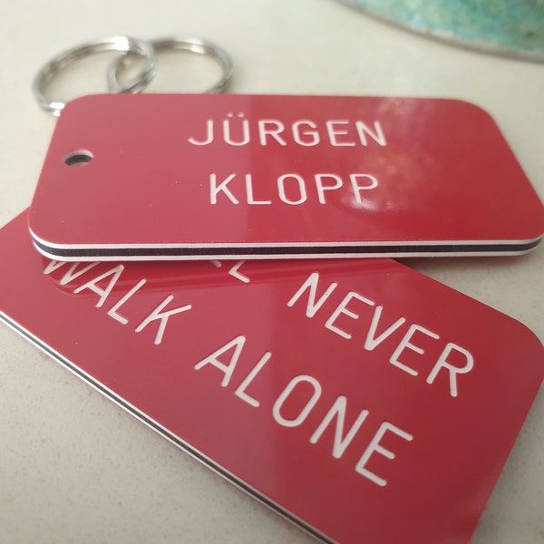 Jürgen Klopp engraved keyring, Liverpool football club
