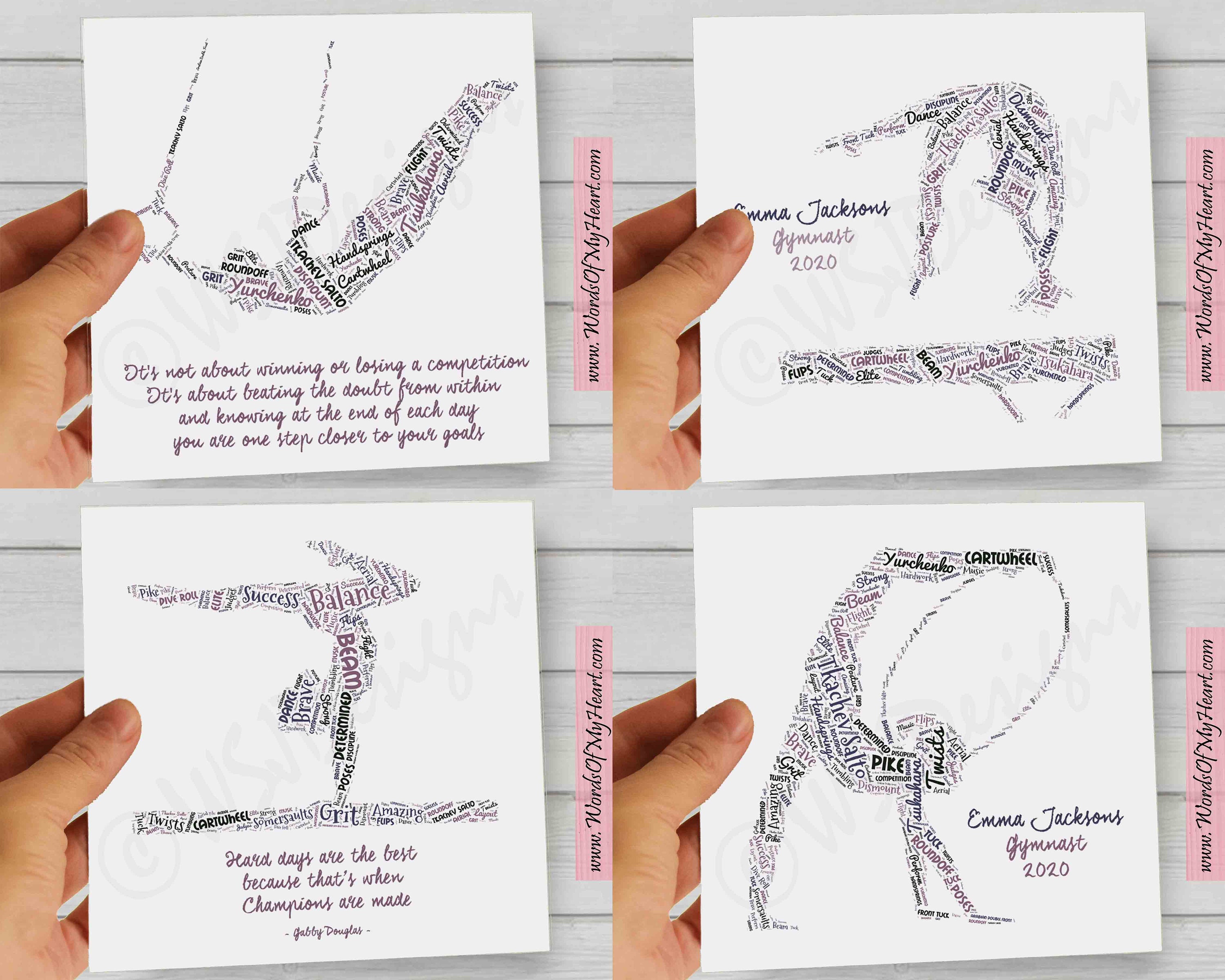 Personalized Gift for Gymnast / Gymnastics Coaches / Teams Etsy