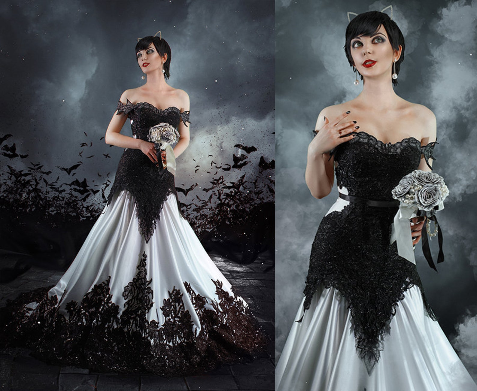 Catwoman wedding dress DC Comics Cosplay Costume Etsy