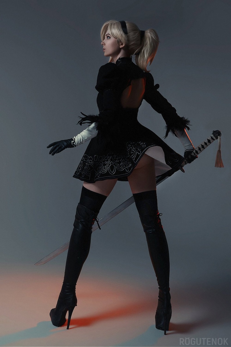 Mercy 2B Overwatch Nier Automata Cosplay Sexy Print Etsy