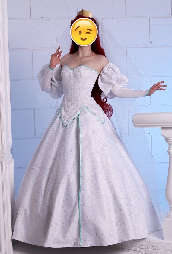 ariel little mermaid wedding dress