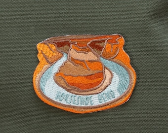 Horseshoe Bend Travel Patch | Arizona Souvenir | Woven Iron-on or Sew-on, Jeans, Jackets, Hats Outdoor patch - Hiking patch