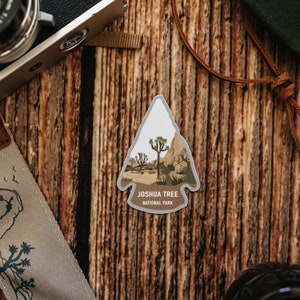 Joshua Tree National Park Sticker | California State Souvenir, Arrowhead, Vinyl, Decal, Bumper, Laptop, Hiking, Travel, Water Bottle