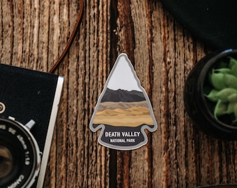 Death Valley National Park Sticker  | California State Souvenir, Arrowhead, Vinyl, Decal, Bumper, Laptop, Hiking, Travel, Water Bottle