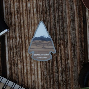 Great Sand Dunes National Park Sticker | Colorado Souvenir, Vinyl Die Cut, Decal, Waterproof, Scratch Resistant, Window, Laptop, Hiking