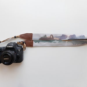 Parks in Color Camera Strap, 11 National Parks, Vegan Leather, Photography Accessories, Gift for Nature Lover or Traveler