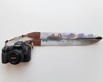 Parks in Color Camera Strap, 11 National Parks, Vegan Leather, Photography Accessories, Gift for Nature Lover or Traveler