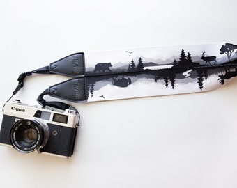 Camera Strap Wildlife | Binocular | Animals | Bird Watching | Outdoor Adventure Black and White Color  | Landscape Photography | Accessory