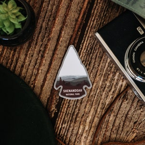 Shenandoah National Park Sticker | Virginia State Souvenir, Arrowhead, Vinyl, Decal, Bumper, Laptop, Hiking, Travel, Water Bottle