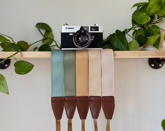 Solid-colored Camera Strap | Simple Modern Design | Outdoor Aesthetic | 5 Color Options | Gift for Photographers | Camera Holder Accessory