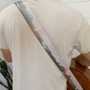 popular US national parks printed guitar strap