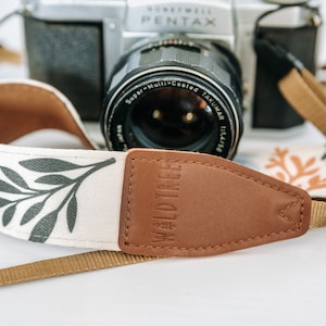 floral flower camera strap