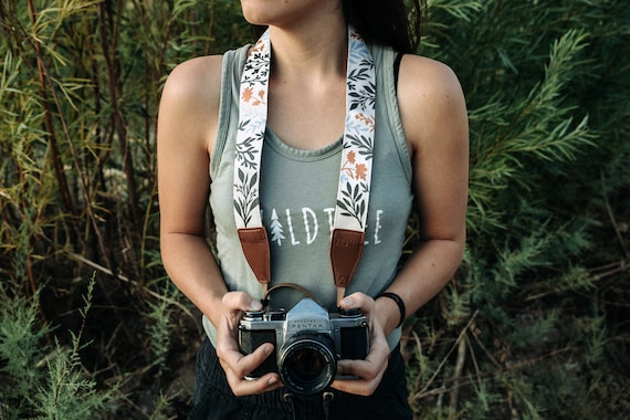 Gebruikelijk Voorlopige naam Reis Camera Strap Wildflower Design Photography Accessories - Etsy