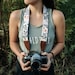 Camera Strap Wildflower Design | Photography Accessories | Floral | Simple botanical | Vegan Leather